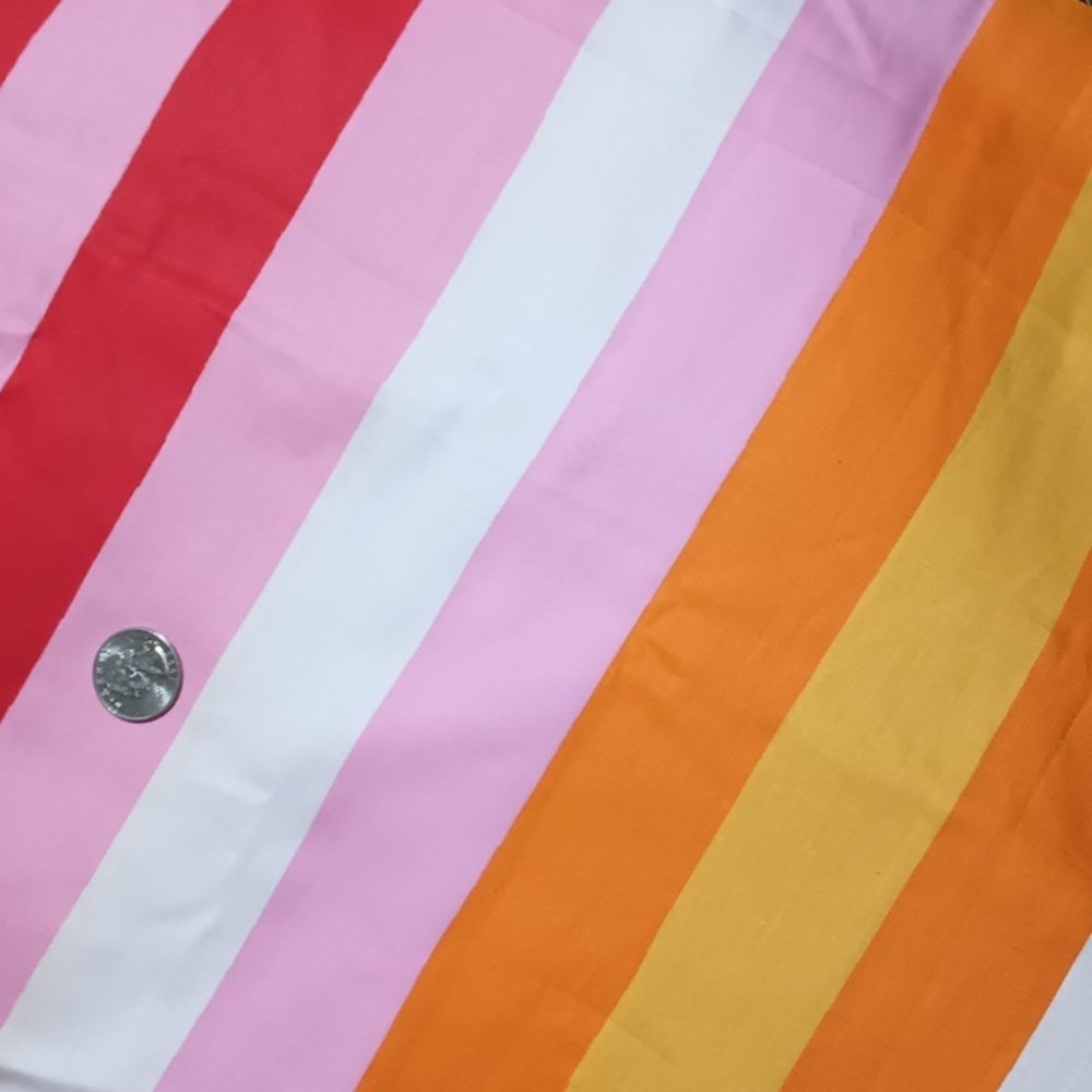 33"x 67" Striped Cotton Fabric